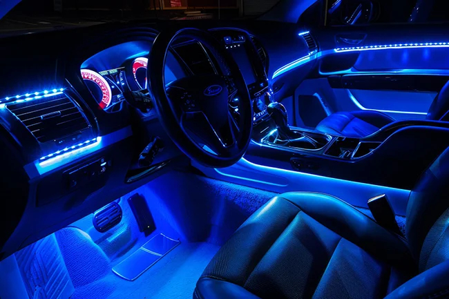 Lights Strips_car-interior-blue_American Bright LED